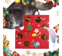 Generico Automatic Cat Toy, Feather Rotation Cat Toy, Cat Puzzle Toy, Multi Holes Maze Toy, Cat Toys Mental Stimulation Best Automatic Cat Toys Engaging Puzzle Toys for Indoor Cats