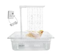 Generico Automatique avec Douche - Champignon Douche d'oiseaux Bain Cage de Bain | pour Gris Africain, Pigeons, Cockatole, Conutions, Pare-Soleil