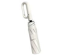 Generico Automatique Folding Umbrella-Automatic UV Protection Umbrella 70cm | Sun, Carabiner Handle Compact Portable Folding For Rain & Sun Women Men, jaune, riferimento alla descrizione