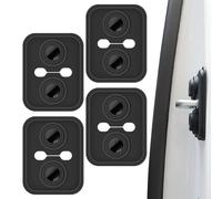Genérico Automotive Door Edge Guard - 4 pièces Latch Cover, Anti-Shock Noise Réduction Flexible for Car Vehicle | for Truck SUV RV Driver Men Women Safety Maintenance