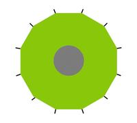 Genérico Auvent gonflable type - Abri imperméable, protecteur en tissu, structure résistante, durable pour fêtes aquatiques et jeux | Compact et sûr