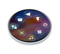 Genérico Avec écran numérique : 2,17 pouces | Broche en ABS - Broche d'écran électronique avec écran tactile Adsorption magnétique HD Rechargeable pour style d'événements