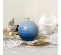 Generico avec moule en résine - rond transparent 3D sans couture, bougie acrylique transparente, magnifiques en pierre époxy pour collier, pour réaliser, transparent 3