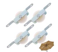 Generico avec poulie pour cordes de parasol | 4 pièces poulie coulissante pour portes parasol - Kit de réparation et pièces de rechange pour rail de porte coulissante