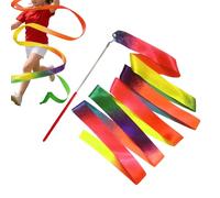 Generico avec ruban de danse pour , attaches d'entraînement avec dégradé de couleur, bâtons de ruban artistique - pour leçons de musique école maternelle pour fête d'anniversaire