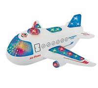 Generico Avion Jouet avec Lumières Sons et Mouvement Mystère Bump & Go Avion Jumbo Jet Jouet avec Mouvement avec Lumières et Sons Avion Grand Lumineux Avions Lumineux