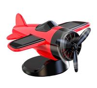 Generico Avion pour tableau de bord de voiture | Décorations de tableau de bord à énergie solaire | Modèle de course rotatif décoration intérieure véhicules pour collectionneurs et passionnés