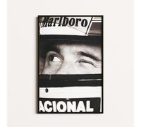 Generico Ayrton Senna Poster Formule One, Ayrton Senna, Art Ayrton Senna, Art mural F1 (Poster encadré en aluminium, A2 45 x 60 cm, Ayrton Senna)