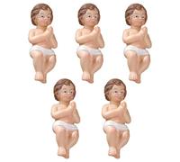 Generico Baby Jesus In Manger Figurine, Figurine Nativity Sculpture, Christmas Indoor Decor, Baby Jesus Christ Figurine, Nativity Scene Decoration, Holiday Decoration Figurine, Manger Scene