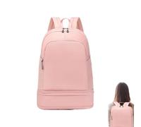 Generico Backpack With Shoe Compartment - Portable Sports Backpack For Sneakers | Breathable Lightweight Travel Backpack | Carry On Backpack | Athletic Bookbag For Men, & Women Personal Items, rose