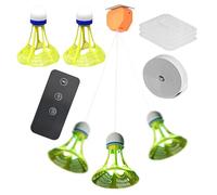 Generico Badminton Automatique, des Essais de Badminton | Badminton Equipment | avec 3 Balles Lumineuses à Distance de Professionnel pour Équipement Pratique Sport