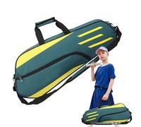 Genérico Badminton Racket Bag - 900D Canvas Material | 28 pouces Large Capacity Backpack 580g, Extra Thick Mesh Cover For Sports Outdoor Travel and Three Racket Carry Use