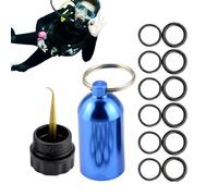 Generico Bague de -minine d'Accessoires Miniatures Portables 12 pour Femmes, Hommes Sac à dos, Plongée sous-marine ou Kit d'Anneau