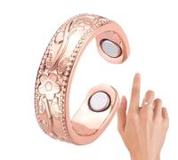 Genérico Bagues magnétiques pour homme - Bijoux en cuivre confortables vintage pour mariages, fêtes, hommes, femmes et occasions spéciales, Consulte la descripción, Cuivre, Voir description