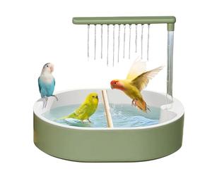 Generico Baignoire pour le bain des oiseaux - Baignoire pour perroquets de 20 cm, pour fontaine à pinsons, douche pour cône de douche, récipient de bain de cacatoès | accessoire compact pour lacs