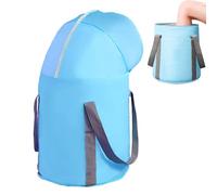 Genérico Bain de pieds portable - Sergé + Feuille d'aluminium 30 x 66 cm | Sac de lavage des pieds avec design pliable, Insulation, Knee Pads, Portable Travel Foot Bath | Home SPA Relaxation