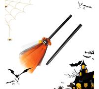 Genérico Balai de sorcière pour - 80 cm Magique Halloween | Accessoires Cosplay Jeu de Simulation pour et Tout-Petits, Fournitures de fête, Polyvalent et Portable