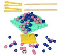 Genérico Balance Board Game, jeu d'attaque à pile coloré, jouets éducatifs amusants d'apprentissage précoce, activités de voyage sur route Jouet pour garçons et filles