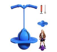 Genérico Balance Jumping Ball avec Poignée et Pompe, Pogo Jumper en Mousse Antidérapante, Plateforme de Saut Silencieuse pour Entraînement de L’équilibre en Intérieur et Extérieur(Blue)