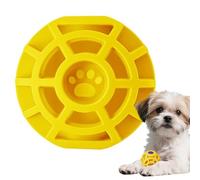 Genérico Balle grinçante canine | Jouet interactif roulant avec son pour chien | Balle de dentition pour chiot, jeux à la maison, extérieur et exercice familial