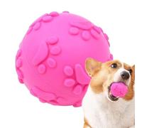 Generico Balle interactive pour chien - Jouet à mâcher avec son d'empreinte de 6 cm | Balle rebondissante pour le nettoyage des dents qui grincent pour Golden Retriever Corgi | Jouet Addes