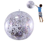 Generico Balling De Plage Gonflable - Blow Up Beach Ball, Balles De Piscine De Natation De 16 Pouces, Jouet De Plage Pour La Pompe, D'été Pour Adultes, Décorations De Fête Pisc