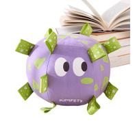 Generico Ballon de football pour chien avec sangles, ballon de football à mâcher pour chien, balle jouet à mâcher en peluche, balle interactive pour animaux agressifs grande taille