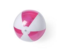 Generico Ballon gonflable de plage grand ballon transparent bicolore mer piscine (fuchsia)