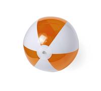 Generico Ballon gonflable de plage grand ballon transparent bicolore mer piscine (orange)