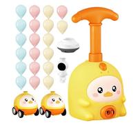 Generico Balloon Launcher Toy Set 2026 - PP 19,5 x 13,5 x 10,5 cm 320 g Pink Blue Yellow - 2 en 1 Ground Racing Air Flying Animal Car For Kids - DIY Physics Learning Kit