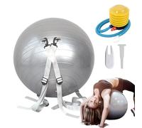 Generico Balón Multifuncional avec poids | Ayuda para Entrenamiento de Volteretas | Balón Antideslizante avec Correas Ajustables, Capacidad 250Kg para Fitness, Equilibrio y Fuerza
