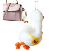 Generico Bande-annonce clé avec un pendentif de farce - remorque d'étiquette plush | Épais sac à dos pour animaux ornement, pendentif clé souple pour femmes, filles, décorations p, Happy Duck