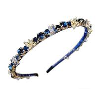 Generico Bandeau de cheveux strass français bandeau de compression minimaliste pour femme