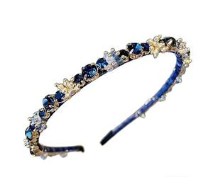 Generico Bandeau de cheveux strass français bandeau de compression minimaliste pour femme