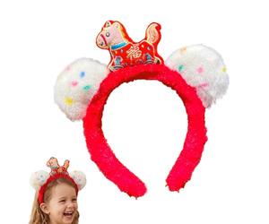 Generico Bandeau Nouvel An 2026 | Coiffure Année du Cheval 2026 | Bandeau de déguisement de fête, pour et filles participants à des événements passionnés de cosplay et de réunions familiales