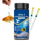 Generico Bandes de test pour Aquarium | 10-en-1 Détection des étangs,Kit d'analyse de l'eau Betta | Hobbyistes, Débutants, Aquariophiles, Professionnels, maison, Bureau, École