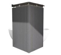 Genérico Barre de douche d'angle 40 pièces pour salle de bain | Pour salle de bain, mur, chambre intérieure, appartement, maison, hôtel, résidence universitaire