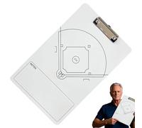 Genérico Baseball Coaching Clipboard - 270 g Lightwieght Baseball Strategy Board | 35 x 22 cm Portable Softball Whiteboard for Training Plan, Double -Sided Ball Sports Practice Board