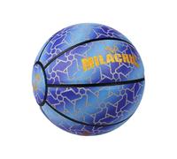 Generico Basket réfléchissant holographique - Glow in Dark Ball, PU Street Ball | Basket réfléchissant à la lumière vive avec Sac à Bille et Pompe, Balle de Sport de soirée pour Adultes ou