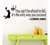 Generico Basketball Dunk Sports Décalque Vinyle Art Wall Sticker DIY Home Room Decor, 60 x 20 cm (Noir) Pratique et pratique Disponible et professionnel.