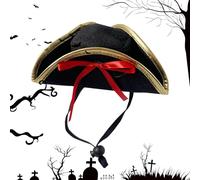 Generico Bassage Pirate Hack Basse - Large Gamme D'applications, Coiffure Pirate Halloween | Couvre-chef Léger Et À La Mode Pour Les Danses Pour Les Vacances En Costume De Pirate D'Halloween