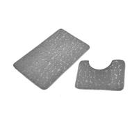 Genérico Bath Mat - Tapis de bain lavable en machine | Tapis de bain doux épais absorbant | Tapis de bain 2 pièces en polaire corail pour salle de bain, cuisine, salle de bain, bureau, toilettes