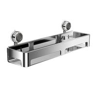 Generico Bathroom Wall Shelf - Bathroom Shelf for Soap, Bath Wall caddys | No Drilling Storage Rack for Washroom, Suction Cup Organizer for Soap, Shampoo, and Skincare, Kitchen, Apartment or Hotel