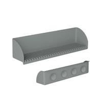 Generico Bathtub Splash Guard - Silicone 40,5 x 9 x 10 cm | Bathroom Water Spill Protector with Suction Cups | Shower Toy Holder for Kindergarten, Rental House, Hotel, RV, And Home Use