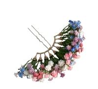 Generico Bâton de cheveux de fleur de ciel étoilé, épingle à cheveux en résine bohème avec design de fée vintage pour femme(Multicolor)