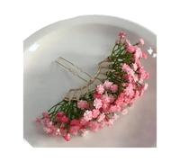 Generico Bâton de cheveux fleur de ciel étoilé, épingle à cheveux en résine bohème avec design de fée vintage pour femme(Pink)