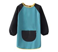 Genérico Bavoirs de peinture pour enfants, tablier artistique imperméable avec poches pour enfants, manches longues confortables pour atelier artistique, travaux manuels, cuisine, salle à manger