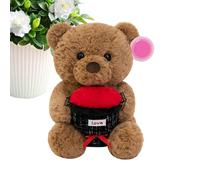 Generico Bear Stuffed Animal | Cute Romantic Soft Valentines Toys Funny Doll Animals For Girlfriend Wife Mom Family Home Bedroom Sofa Living Room Car