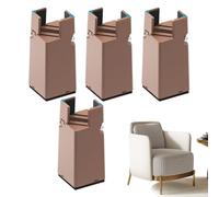 Genérico Bed and Furniture Risers - Sturdy Height Boosting Blocks For Desks, Chairs, Couches and Beds, Non Slip Design | Living Room Bedroom Office Furniture Lift, Storage Space Optimization, Home