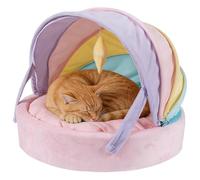 Genérico Bed Cat | Panier de couchage pliable chaud pour chiot animal d'intérieur appartement, salon, chambre, balcon, utilisation quotidienne et confortable